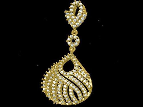 Cad Jewellery - 18KT Yellow Gold, 1.60 Carat VVSI Round Diamonds, 228 Pcs, 5.40 Grams | Elegant Design, Diamond Studded, Fine Craftsmanship