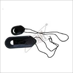 Leather Cover With Cobalt Blue Glass