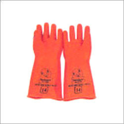 Rubber Industrial Orange Glove