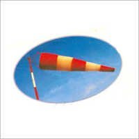 Windsock - Pu Coated Polyester With Nylon Lining, 2' X 1 1/2' Dia X 66' / 8', Red & White Color, High Tear Resistance, Custom Sizes Available