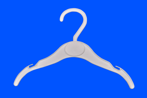 Top Hanger - Plastic, 10 Inches, White | Contoured, Durable, Lightweight, Space-Saving, Versatile, Easy Use