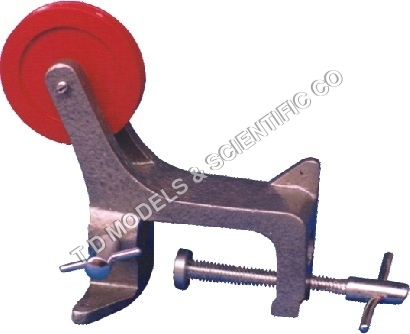 Pulley All Purpose - Aluminium 50mm Dia Red, Clamp Mount | Adjustable Position, Cord Groove, Clamping Capacity 13mm