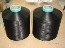 DTY - Polyester 15-30 Denier Black, Dope Dyed, High Tensile Strength, ISO 9001 Compliant