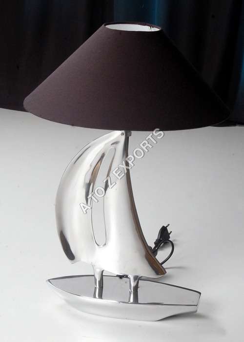 Brown Aluminium Decorative Table Lamp