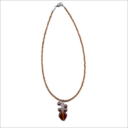 Beaded Necklace with Pendent