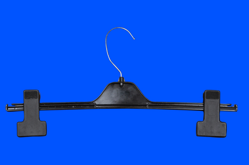 Bottom Hanger - Plastic and Metal, 14 Inches, Black | Durable, Lightweight, Strong Grip, Easy Use