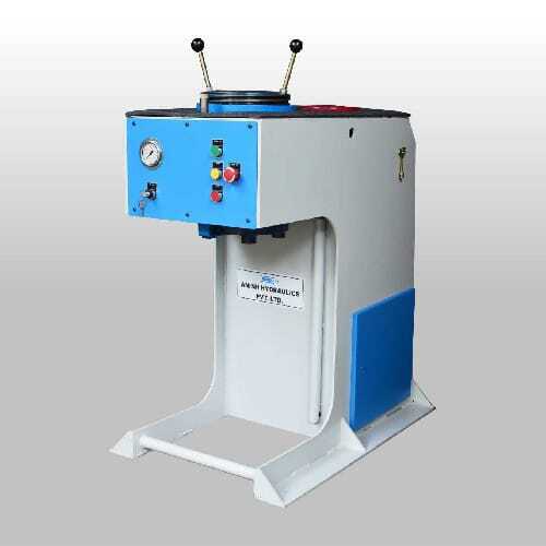 Blue And White Vertical Crimping Machine