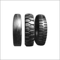 Solid Rubber Tyres Molded on MS Band and Cushion T