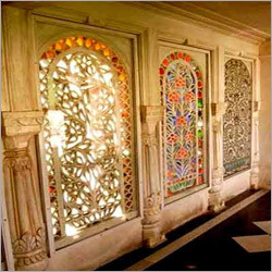 Lattice Work With Glass