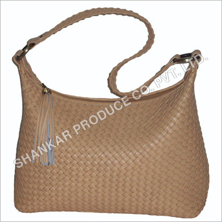 Leather Cross Weaved Handbags