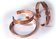 Accessories - Copper 60-80 mm Copper Bracelets, Magnetic Clasp, Custom Carnival Design