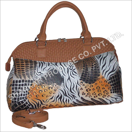 Leather Cross Weave Hand Bags