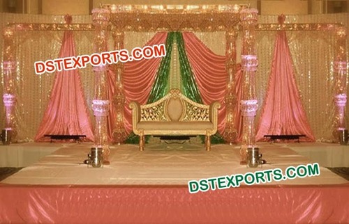 Latest Wedding Crystal Mandap New Design