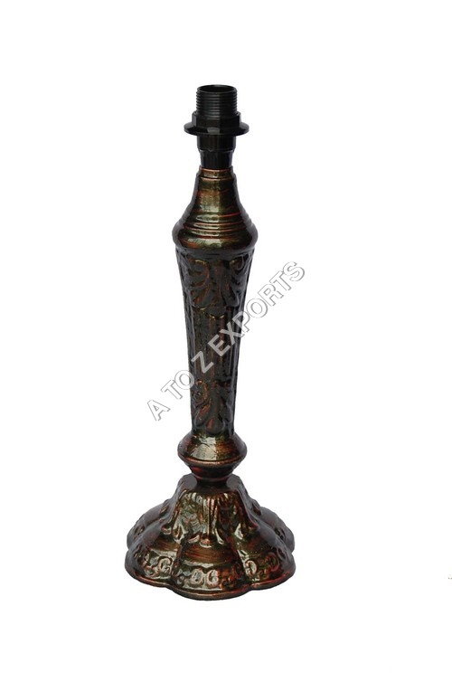 Decorative Aluminium Lamp Base - Metal, 40-90 Watt, Brown | Rust Resistant, High Strength, Contemporary Look, Perfect for Gifting