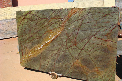 Quality Marble - Polished Marble, Varied Dimensions, Green, Elegant Design, Durable, Unique Patterns