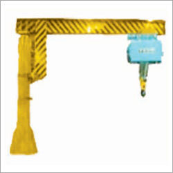 Yellow And Blue Jib Crane