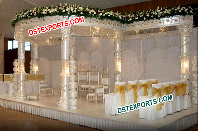 Latest Wedding Crystal Mandap Set