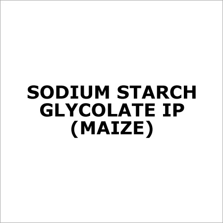 Sodium Starch Glycolate Ip (Maize)