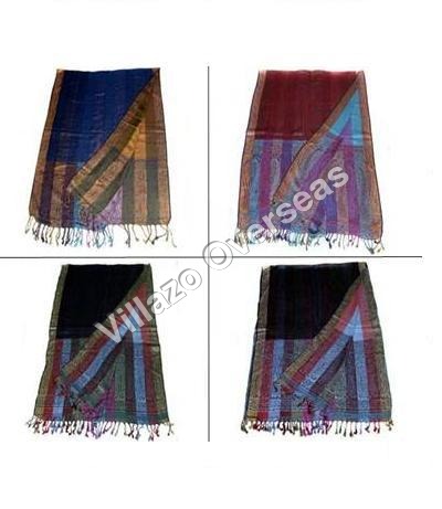 Viscose Pashmina Border Patterned Scarves