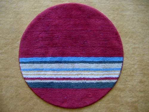 BATHMAT - Cotton, 24x18 Inches, Burgundy | Absorbent, Durable, Easy Clean, Soft Texture, Stylish Design, Oval Shape