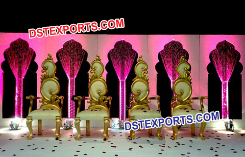 Wedding Stage With Beautiful Chairs