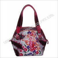 Leather Hand Painted Handbag