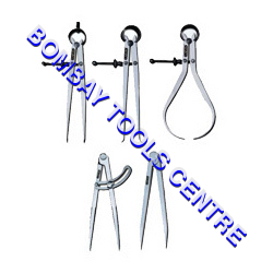 3-Piece Spring Caliper Set - 6 Inch Inside, Outside & Divider Measuring Tools