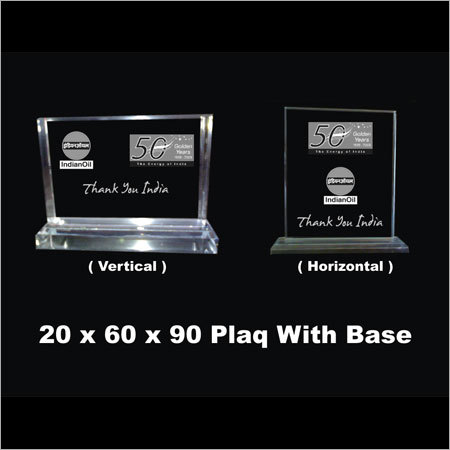 Crystal Small Plaque