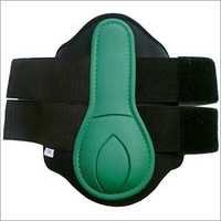 Horse Brushing Boots - Neoprene & Nylon, Various Sizes , Green Color, Hook And Loop Fastening, Durable Material, Comfortable Fit, Leg Protection