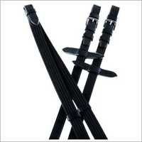 Horse Leather Reins - Leather, Length 1.8-2.4 M, Width 12-16 Mm, Color Black | Durable, Elegant Design, Exquisite Finish, Rider Comfort, Smooth Texture