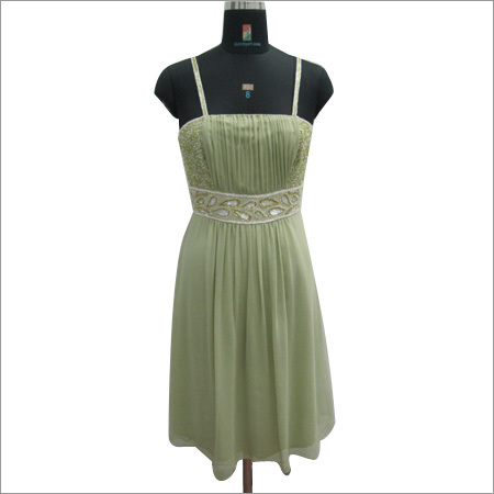 Hand Beaded Ladies Short Dress