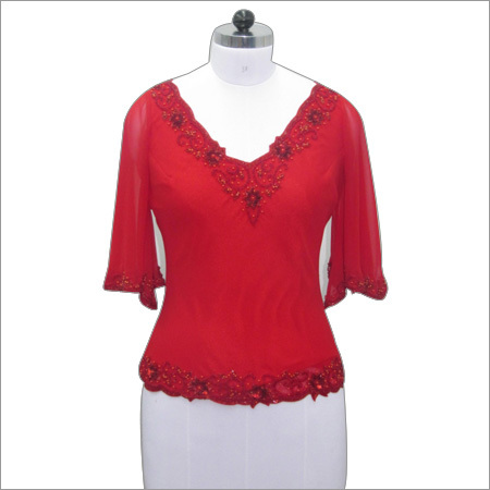 Hand Beaded Ladies Top