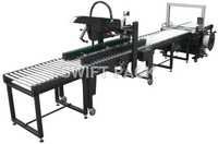 Automatic Packing Line - Mild Steel, 6650x1420x1565mm, Power 1700w, Black | High Efficiency Packaging Solution, Requires Minimal Maintenance, Smooth Operation, Fast Execution, Automatic Grade