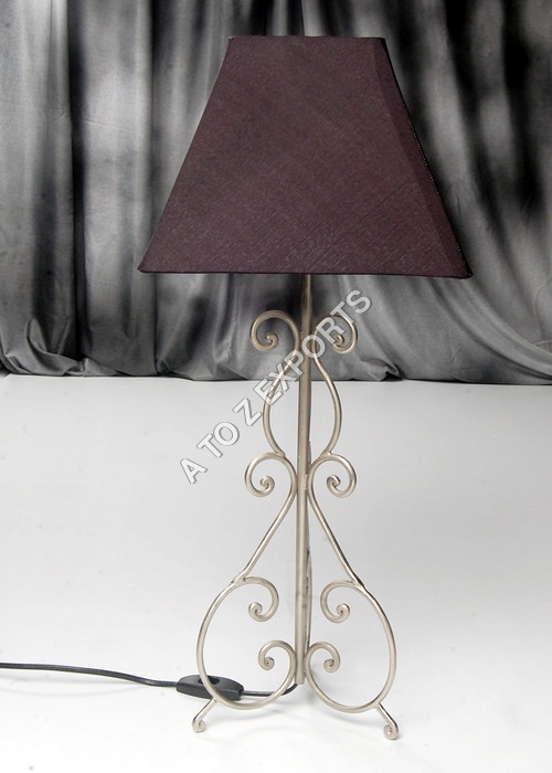 Brown Pewter Finish Metal Lampshade