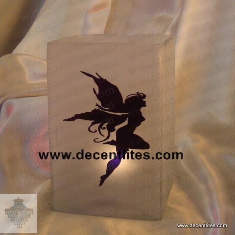 Etching Frosted Candle Holder