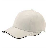 Golf Cap - Gabardine Material, Ivory White Color | Adjustable Fit, Stylish Beaded Decoration, Colorfast Design