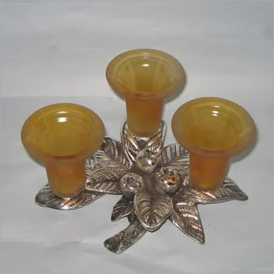 3 in1 Glass Candle Holder By Pushpa International