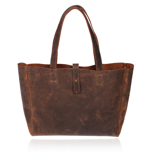 Leather Shopper Tote