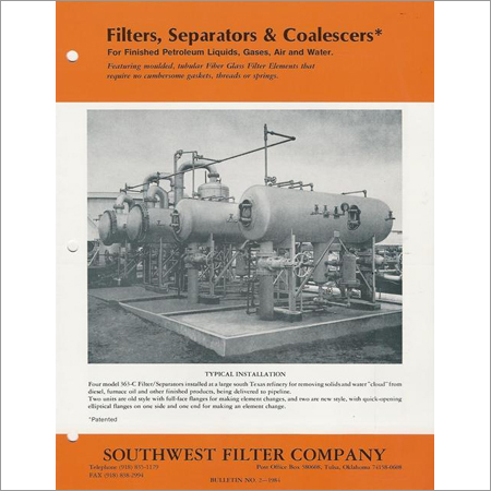 Filters, Separators and Coalescers