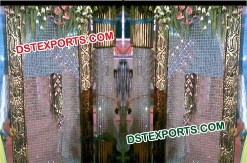 Indian Wedding Crystal Backdrop