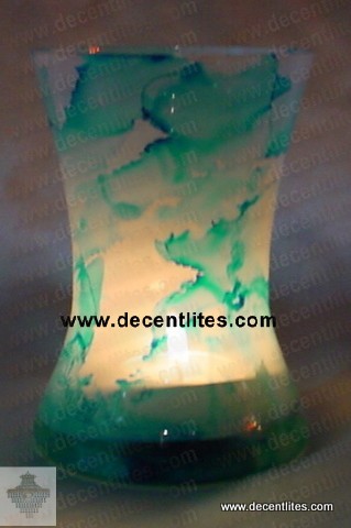 Marble Finish Candle Holder