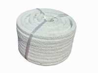 Asbestos Rope - Fiber, Round Shape, 1 To 40 Millimeter Thickness, White Color, Working Temperature 400â°c | Optimum Strength, High Flexibility, Excellent Grip, Durability