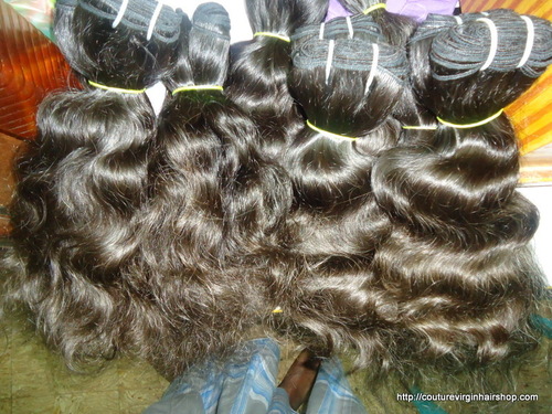 Indian Human Remy Curly Machine Weft