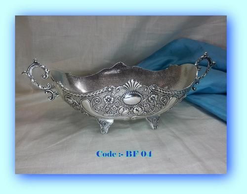 Silver Oval Bowl