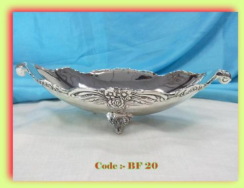 Silver Plated Oval Bowl
