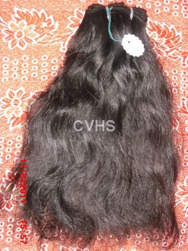 Wavy machine weft