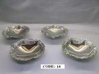 Silver Nut Dishes Set Of 4 Pcs.