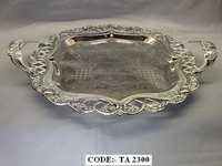 Salver Plate Ns - Metal, Small To Large Sizes | Silver Plated, Elegant Silver Finish
