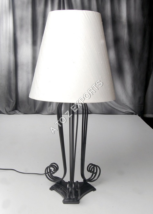 Designer Iron Lamp - Metal Empire Shape Cream Color 40-60 Watt Power | Vintage Style Long Lasting Shine Smooth Edges Powder Coated for Corrosion Resistance