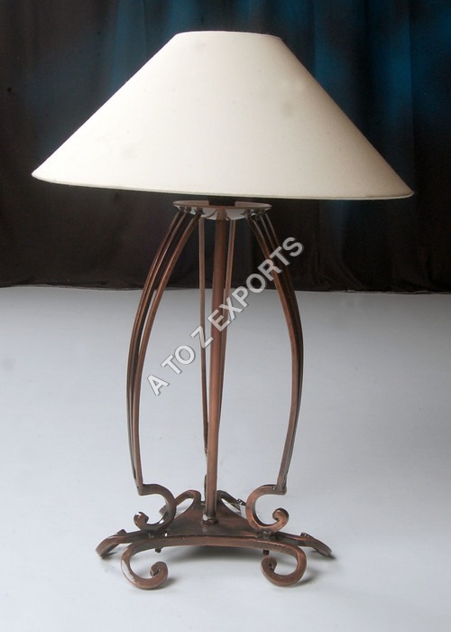 Cream Wrought Iron Copper Plated Lamp